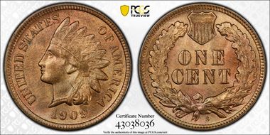 1909-S 1C Indian MS64RD