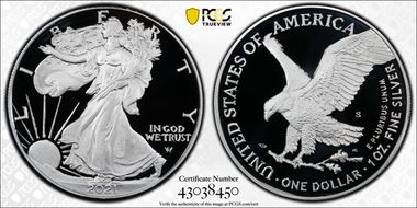 2021-S $1 Silver Eagle - Type 2 First Strike PR70DCAM