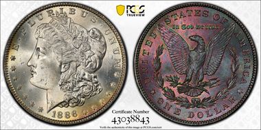 1886 $1 MS65