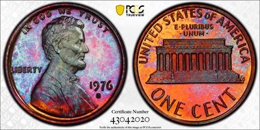 1976-S 1C PR67CAM