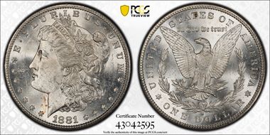 1881-S $1 MS63