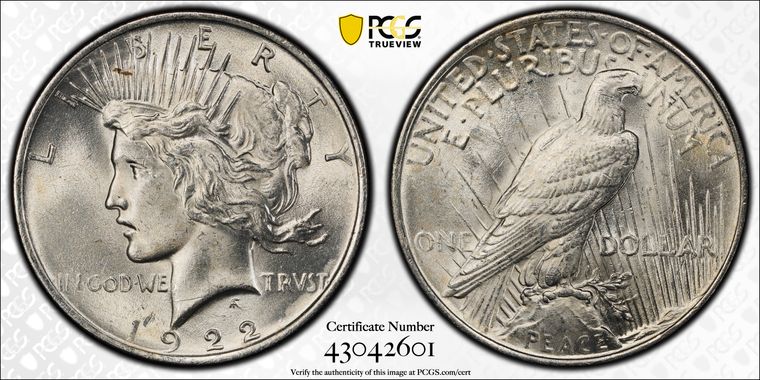 Cert 43042601 - Coin Image