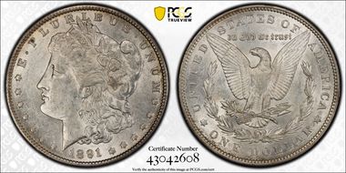 1891 $1 AU55