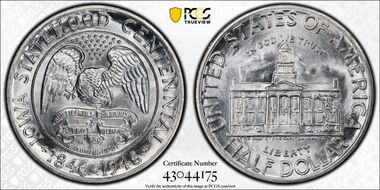 1946 50C Iowa MS67+ 