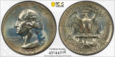 1937 25C PR68
