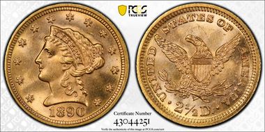 1890 $2.50 MS65
