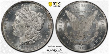 1878-S $1 MS62