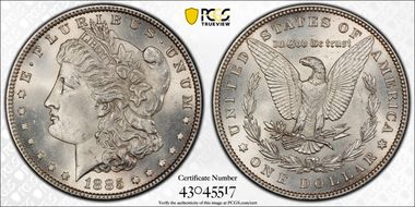 1885 $1 MS62
