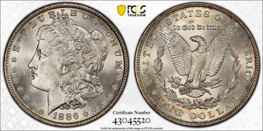 1886 $1 MS65