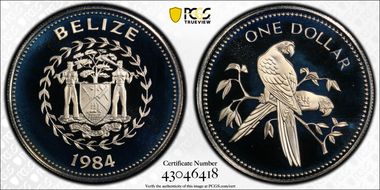 1984-FM $1 KM-95 Copper-Nickel PR69DCAM