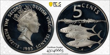 1985-FM 5C Silver PR68DCAM