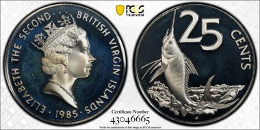 1985-FM 25C Silver PR68DCAM