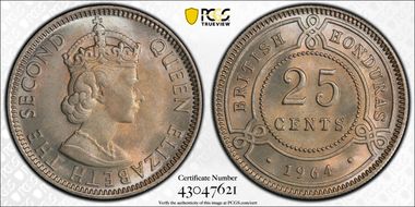 1964 25C MS65