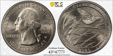 2020-W 25C Tallgrass Prairie NP V75 MS67