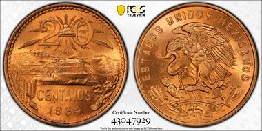 1964-Mo 20C KM-440 MS67RD