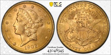 1902-S $20 MS65