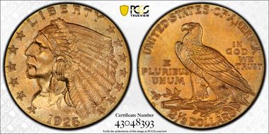 1926 $2.50 MS65+