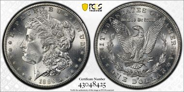 1889-S $1 MS65+