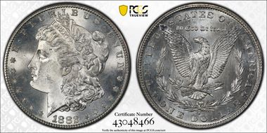 1882-S $1 MS67
