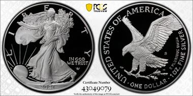 2021-S $1 Silver Eagle - Type 2 First Strike PR70DCAM