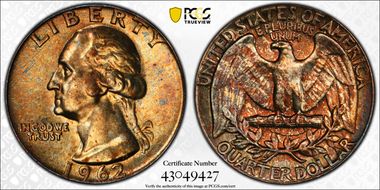 1962 25C Type B Reverse, FS-901 MS63