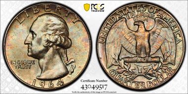 1964 25C Type B Reverse, FS-901 MS65