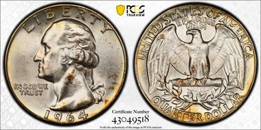 1964 25C Type B Reverse, FS-901 MS65