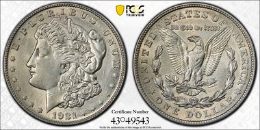 1921-S $1 AU55