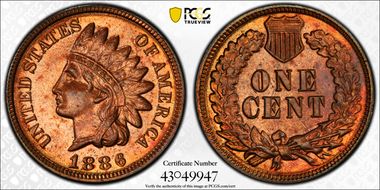 1886 1C Type 2 MS64RD