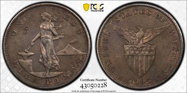 1905-S Peso Allen-16.06a Straight Serif N1