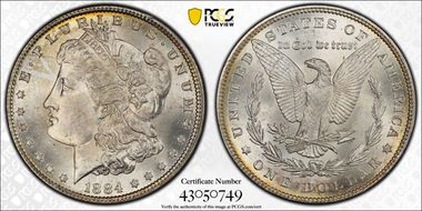 1884 $1 MS66