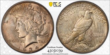 1934-D $1 VAM 4, DDO, Micro D AU58