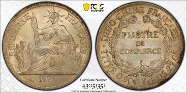 1921-H Piastre Lec-297 MS61