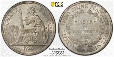 1926-A Piastre Lec-302 AU58
