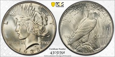 1935 $1 MS65