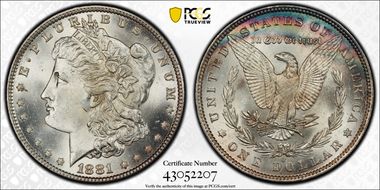 1881-O $1 MS66