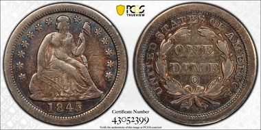 1845-O 10C  F-101, RPD Large O VF30
