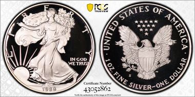 1988-S $1 Silver Eagle PR69DCAM