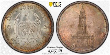 1934-F 5 Mk Potsdam N/D J-357 MS64