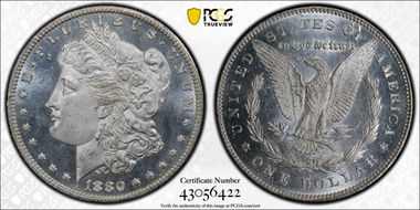 1880/79-CC $1 Reverse of 1878 MS65PL