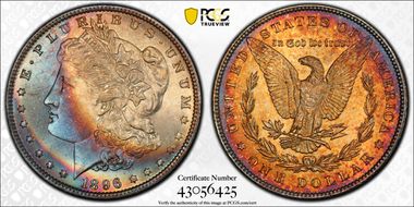 1896 $1 MS66+