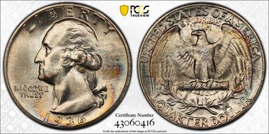 1936 25C MS67+