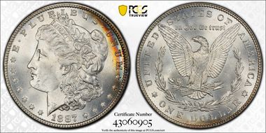 1887 $1 MS67