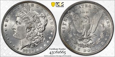 1882 $1 MS64