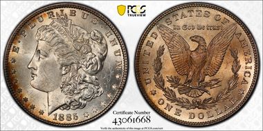 1885 $1 MS63