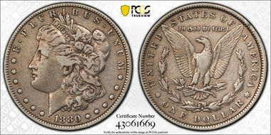 1880 $1 F15
