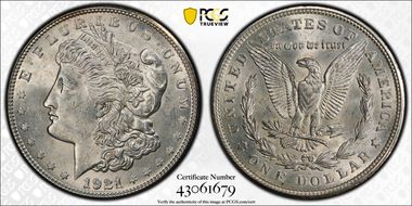1921-S $1 AU58