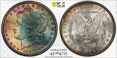 1887 $1 MS63