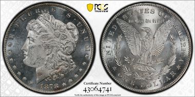 1878-S $1 MS63+
