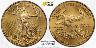 2014 $5 Gold Eagle MS70